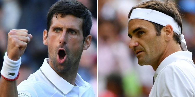 Djokovic e Federer nella finale di Wimbledon 2019 (Foto: LaPresse)