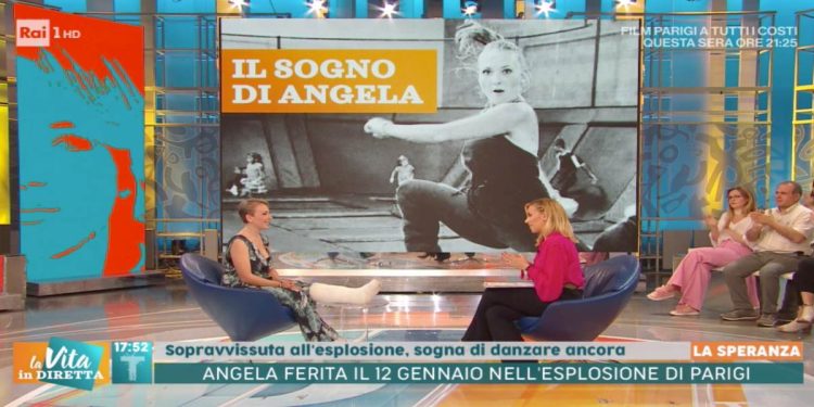 Angela Grignani a La Vita in Diretta