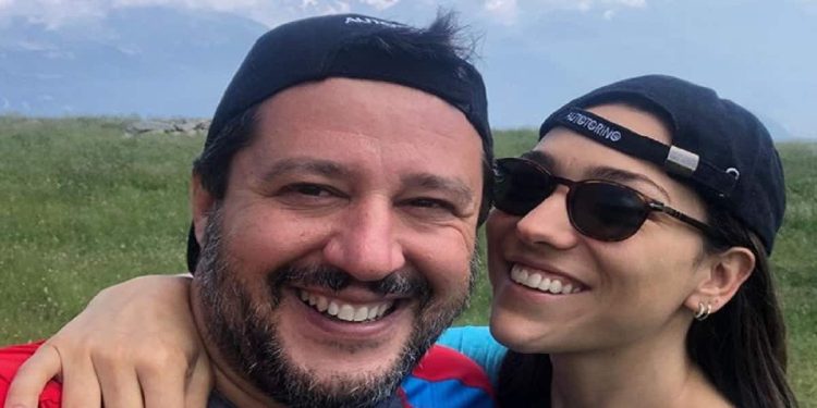 Matteo Salvini e Francesca Verdini - Foto Instagram