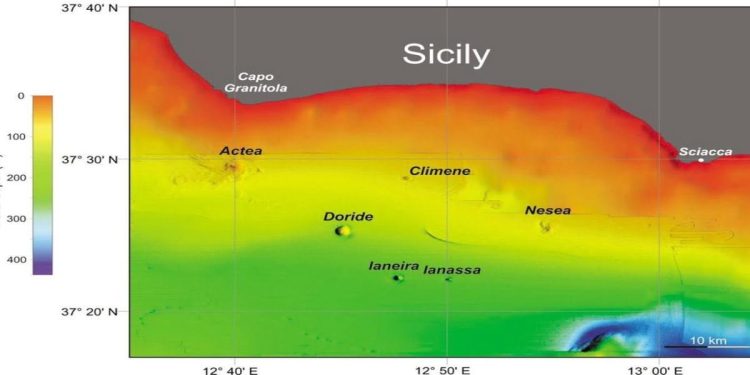 Sicilia, scoperti 6 nuovi vulcani sottomarini