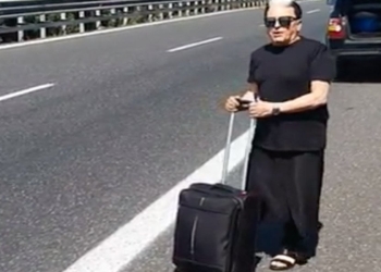 Cristiano Malgioglio, autostop in autostrada