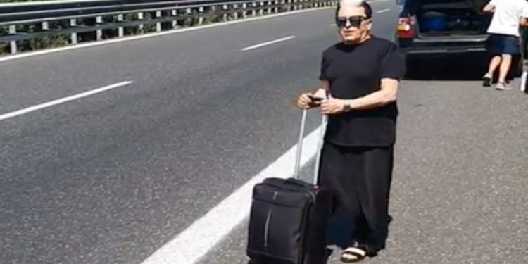 Cristiano Malgioglio, autostop in autostrada