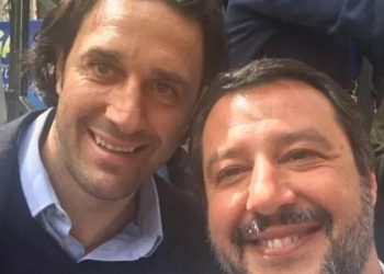 Luca Toni con Salvini