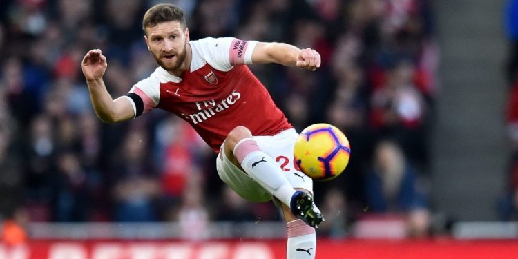 Mustafi in maglia Arsenal