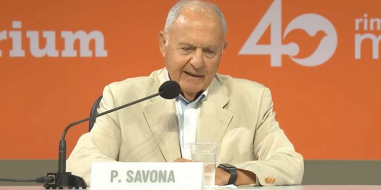 Paolo Savona al Meeting di Rimini