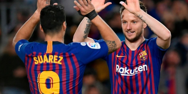 Suarez e Rakitic Barcellona