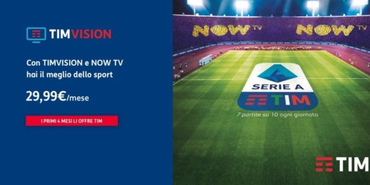 NowTv gratis per 4 mesi su TimVision