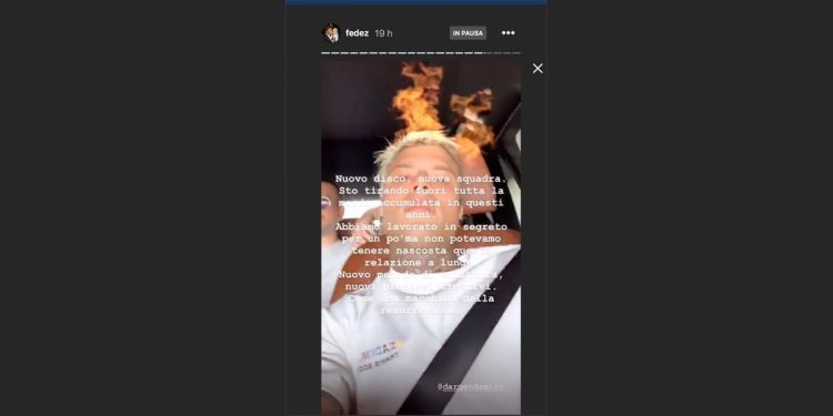 Fedez, storia irriverente su Instagram