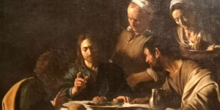 Caravaggio: La cena di Emmaus