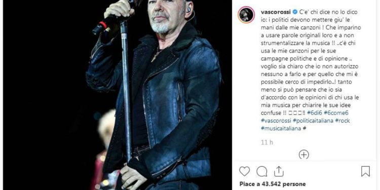 Vasco Rossi (Instagram)