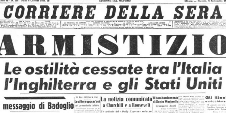 8 settembre 1943, l’Armistizio