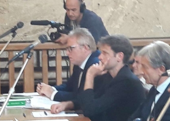 Alex Schwazer ieri in Tribunale (Foto N. Sanvito)