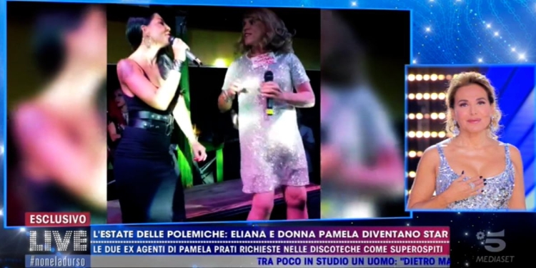 Barbara d'Urso e l'imitazione della drag queen