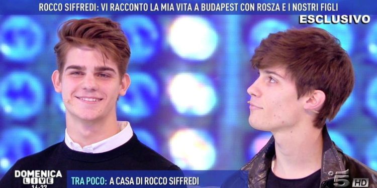 Leonardo e Lorenzo Tano, figli di Rocco Siffredi