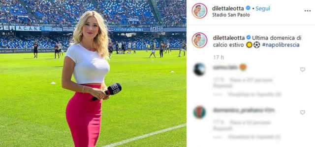 Diletta Leotta, Lato B In Mostra/ Video, Sfilata A Bordo Campo Fa ...