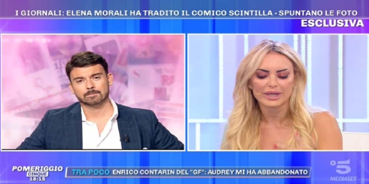 Elena Morali e Francesco Fredella a Pomeriggio 5