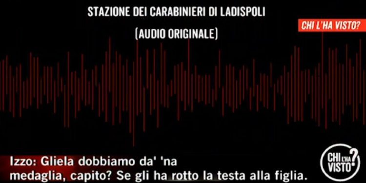 registrazioni chi l'ha visto izzo