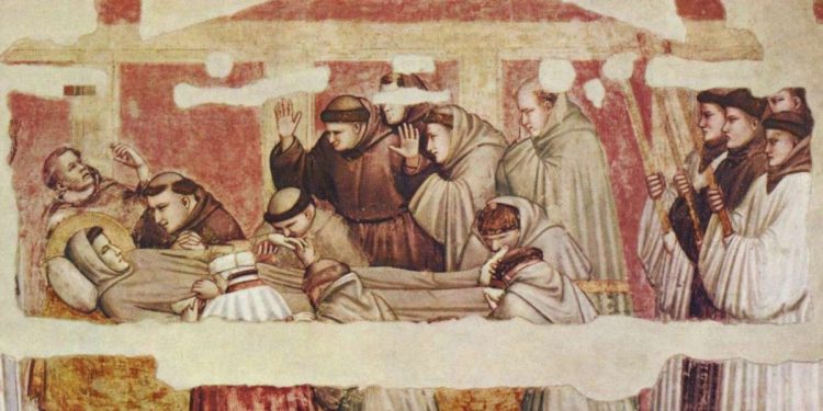 Giotto, Esequie di San Francesco (1325)