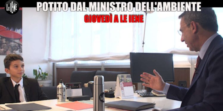 Potito Ruggiero dal ministro Costa (Le Iene)