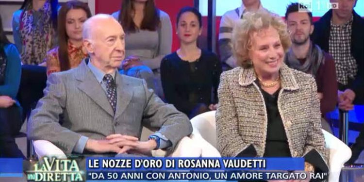 Antonio Moretti e la moglie Vaudetti (Rai)