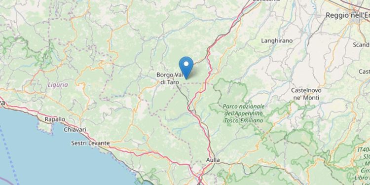 Terremoto Borgo Val di Taro (Ingv)