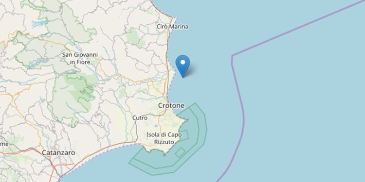 Terremoto Crotone (Ingv)