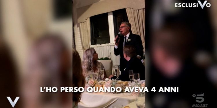 Paolo Bonolis al matrimonio del figlio Stefano con Candice Hansen