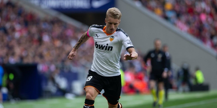 Video Ajax Valencia, Daniel Wass (Foto LaPresse)