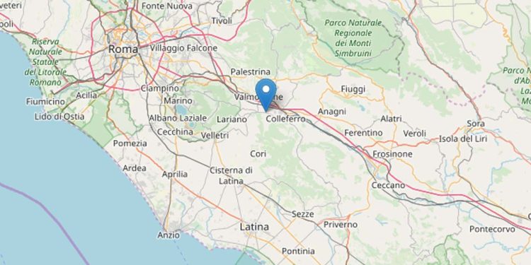 Terremoto ad Artena (Ingv)