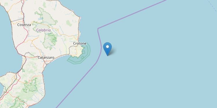 Terremoto Crotone (Ingv)