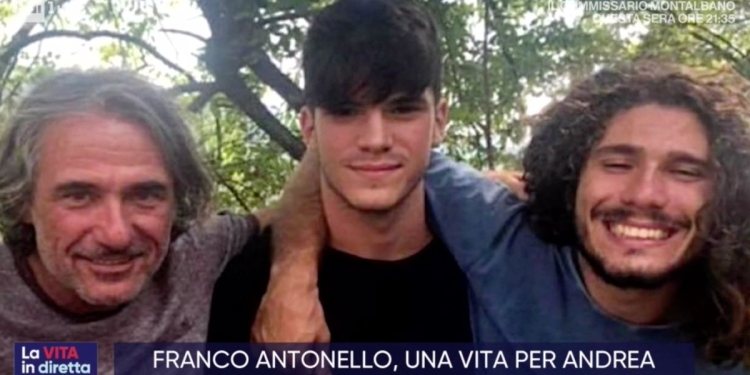 Alberto Antonello col padre Franco e il fratello Andrea