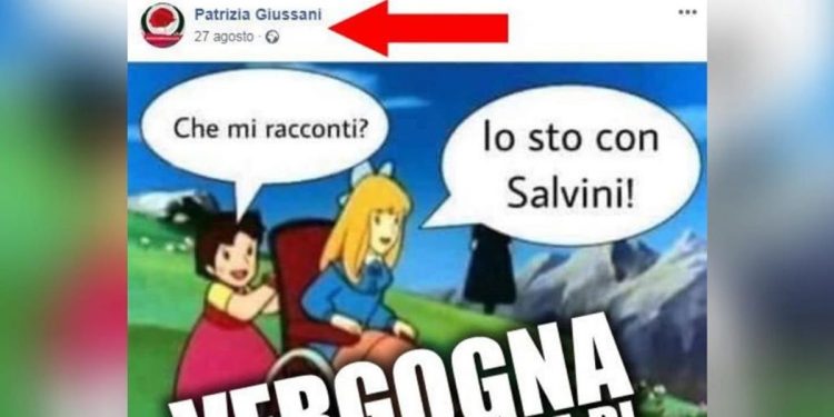 Salvini e la vignetta su disabile che vota Lega