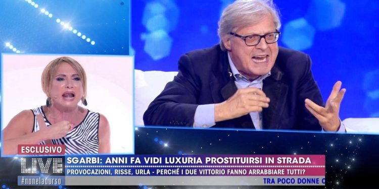 Lite tra Vittorio Sgarbi e Vladimir Luxuria