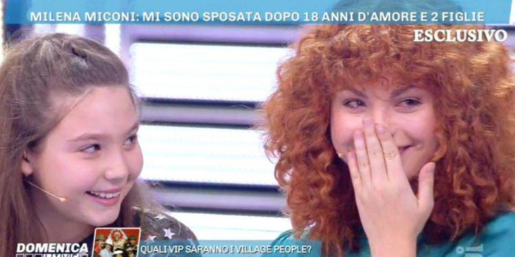 Le figlie di Milena Miconi a Domenica Live