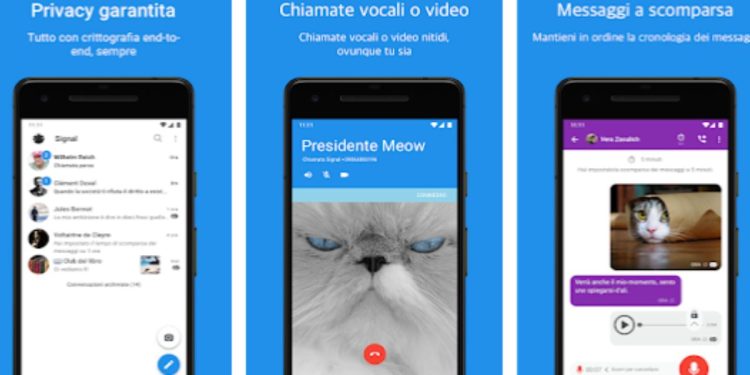 Signal, app di messaggistica