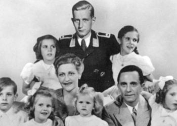 Magda e Joseph Goebbels con i loro sei figli (Foto: Wikipedia)