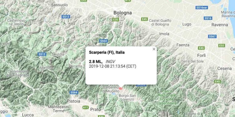 Terremoto Oggi Firenze