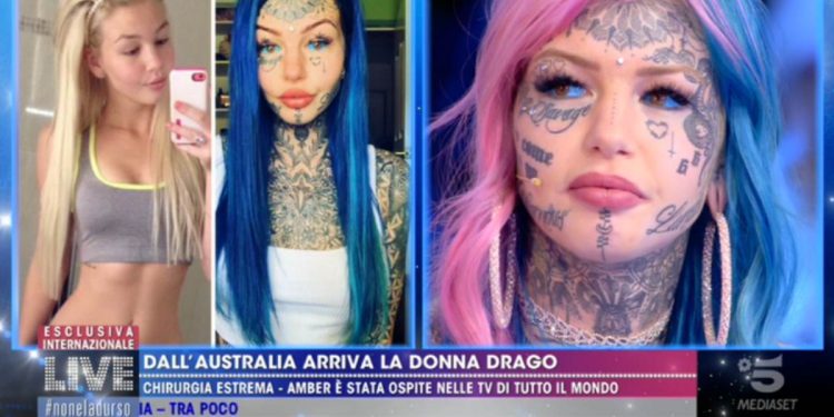 Amber Luke, la donna drago (Live Non è la D’Urso)