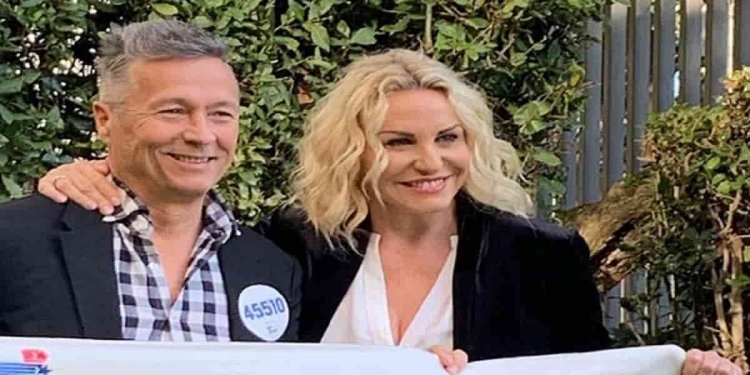 Antonella Clerici e Paolo Belli alla conferenza stampa per Telethon - Foto Instagram