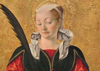 Francesco del Cossa, Santa Lucia, Polittico Griffoni (1472-3)