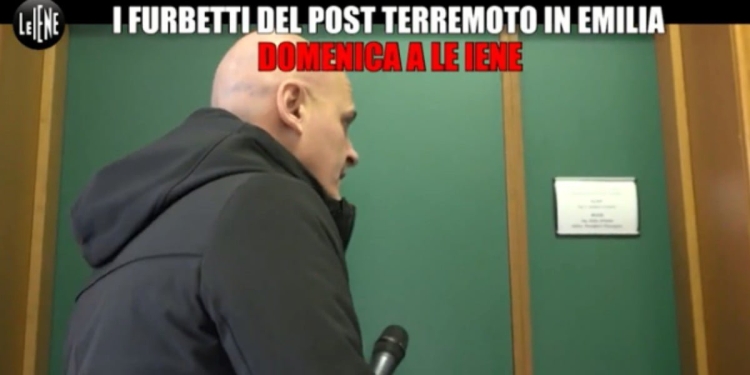 Furbetti terremoto Emilia, foto Iene