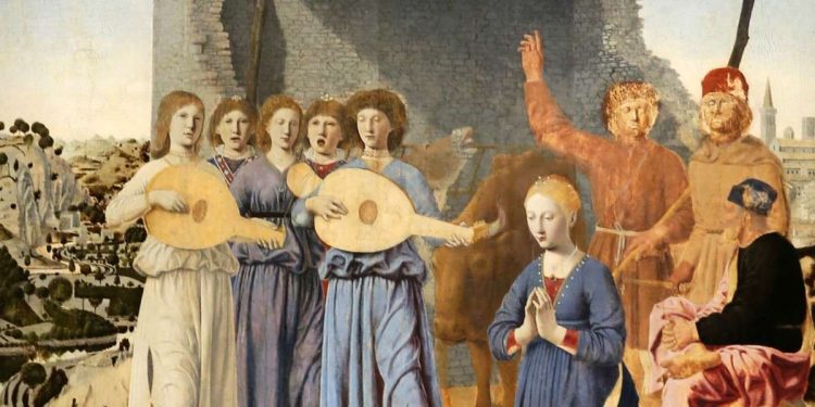 Piero della Francesca, Natività, particolare (1470-75)