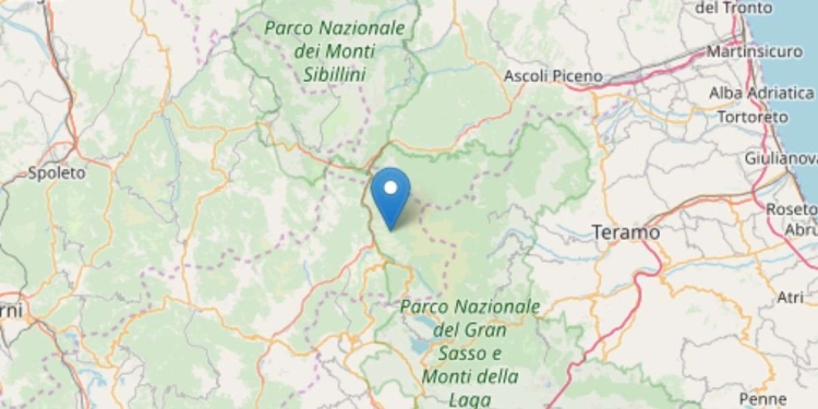 Terremoto oggi ad Amatrice, foto Ingv