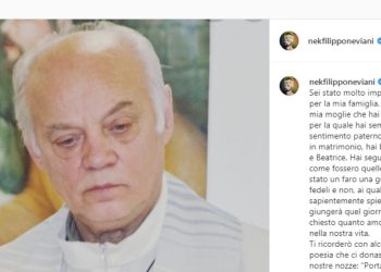 Nek e la dedica a Don Carlo (Instagram)