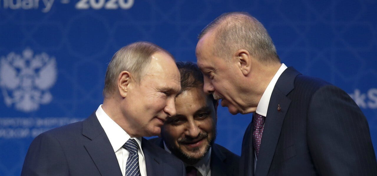 Vladimir Putin e Recep Tayyip Erdogan (LaPresse)