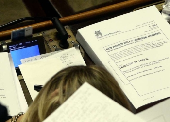 In aula al Senato (LaPresse)