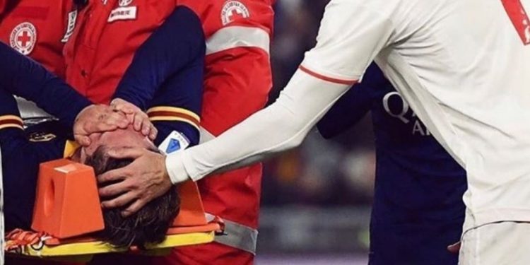 Nicolò Zaniolo dopo l'infortunio (foto Instagram)