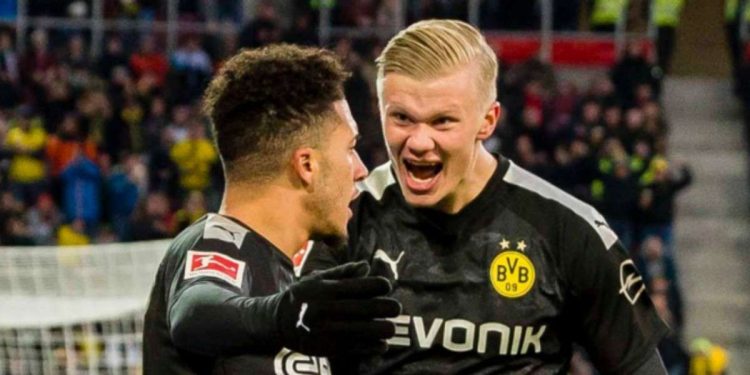 Haaland, tripletta all'esordio in Bundesliga (foto da Twitter)