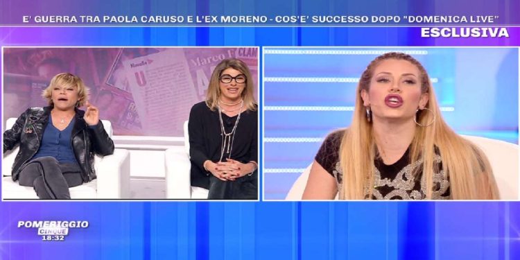 Floriana Secondi contro Paola Caruso a Pomeriggio 5