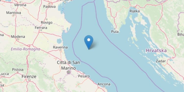 Terremoto mar Adriatico